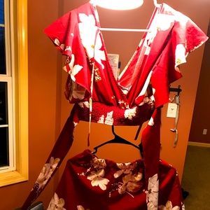 Two Piece High Waisted Floral print